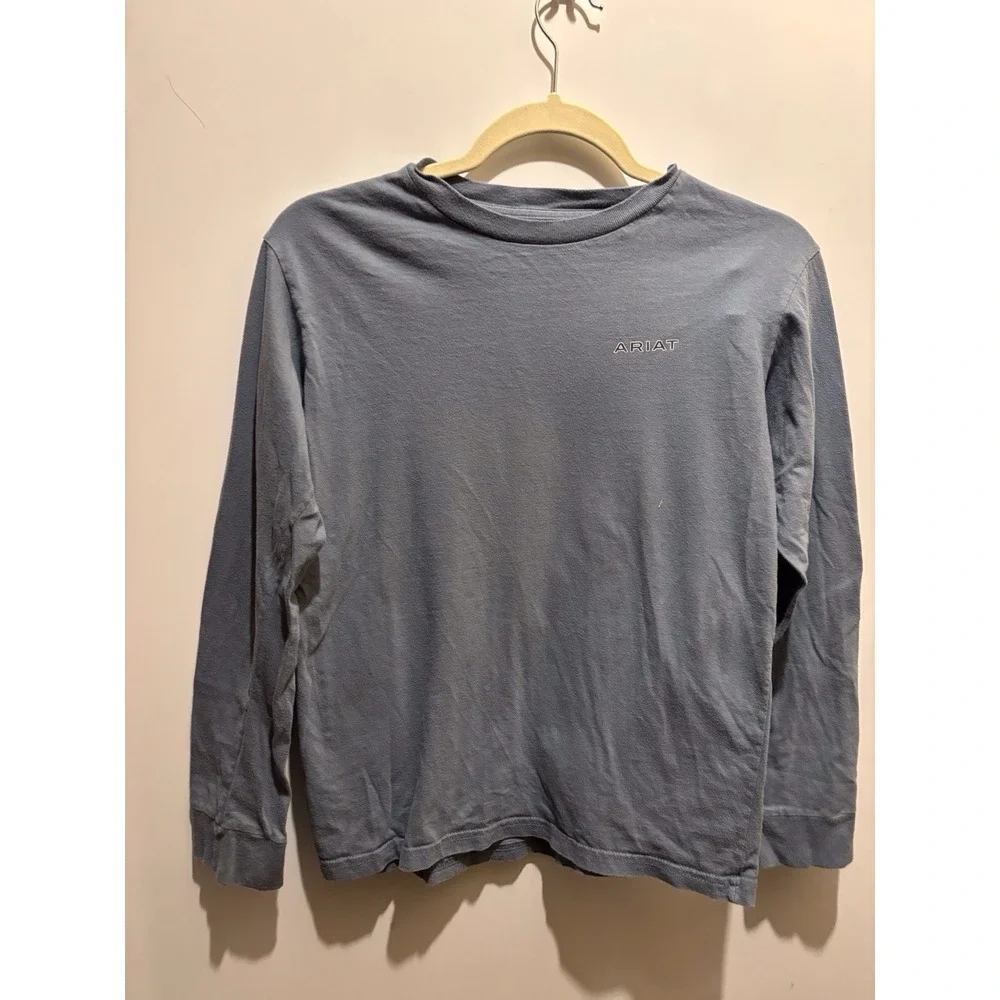 Boys Size M Ariat Designed Exclusively For Buckle Long Sleeve‎ Tshirt